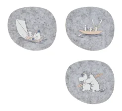Moomin glasunderlägg 9,5x11 cm 4 delar, Sailors