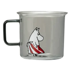 Moominmamma glasmugg 35 cl, Grå