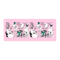 Moomin 80 serveringsbricka 17x40 cm, Rosa