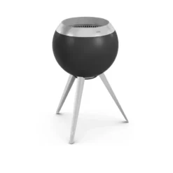 MOON 45 eldstad, Svart-silver, högt stativ