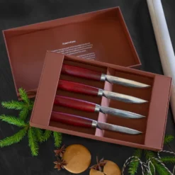 Morakniv Classic Steak Knife 4-pack, Röd