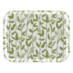 Mougli Green bricka 28x36 cm, Green-white
