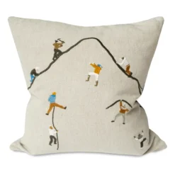 Mountain climbers kuddfodral 48x48 cm, Natur