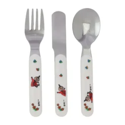 Mumin barnbestick 3 delar, Vit