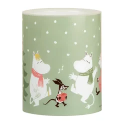 Mumin blockljus LED 12,5 cm, Festive spirits