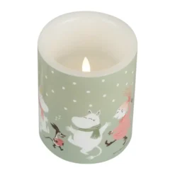 Mumin blockljus LED 12,5 cm, Festive spirits
