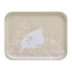 Mumin bricka 28x36 cm, Flower field