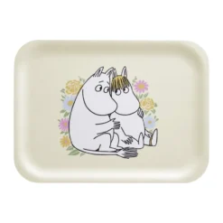 Mumin bricka 20x27 cm, Flowers