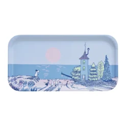 Mumin bricka 22x43 cm, Sunset