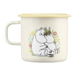 Mumin emaljmugg 55 cl, Flowers