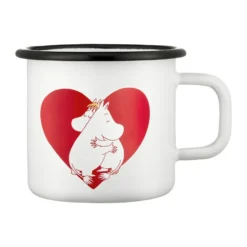 Mumin emaljmugg 37 cl, Heart