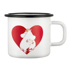 Mumin emaljmugg 37 cl, Heart