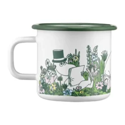 Mumin emaljmugg 37 cl, In the garden