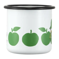Mumin emaljmugg 37 cl, Joyfull Apples