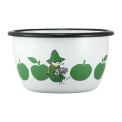 Mumin emaljskål 60 cl, Joyfull Apples
