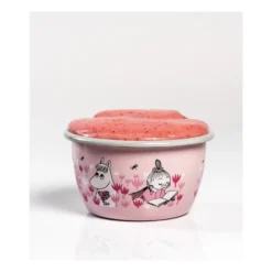 Mumin emaljskål Girls 30 cl, Rosa