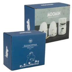 Mumin äggkopp 4 delar, Vit