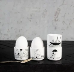 Mumin äggkopp 4 delar, Vit