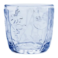 Mumin glas 28 cl 2-pack, Ljusblå