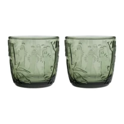 Mumin glas 28 cl 2-pack, Tallgrön