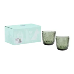 Mumin glas 28 cl 2-pack, Tallgrön