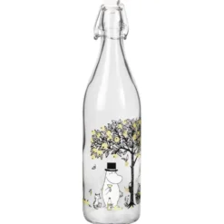 Mumin glasflaska 1 L, Apples