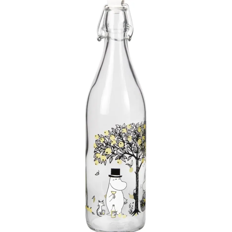 Mumin glasflaska 1 L, Apples