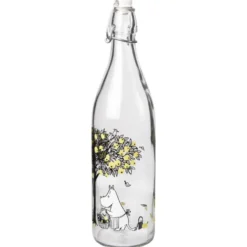 Mumin glasflaska 1 L, Apples