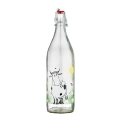 Mumin glasflaska 1 L, Meadow