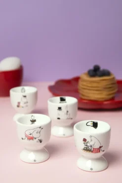 Mumin joy äggkopp 4 delar, Vit-multi