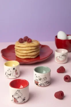 Mumin love äggkopp 4 delar, Vit-multi
