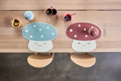 Mushroom kopp, Offwhite-blue