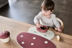 Mushroom kopp, Offwhite-red