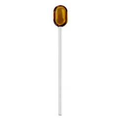 Muurla lattesked glas 15,5 cm, Yellow-clear
