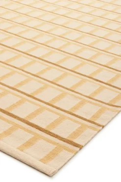 Mysore ullmatta, Off White-Masala Yellow-Yellow, 230x320 cm