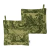 Mystikens skog Mumin grytlappar, Grön, 22x22 cm, 2-pack