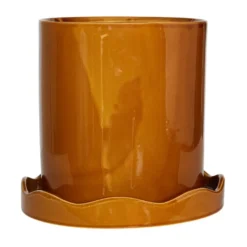 Nami kruka med fat Ø21,5 cm medium, Amber