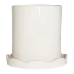 Nami kruka med fat Ø21,5 cm medium, White
