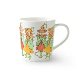 Nasturtium mugg med handtag 40 cl, White