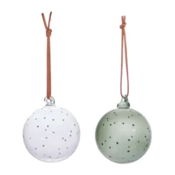 Natale Christmas julkula 2 delar, Clear-green