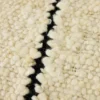 Natural wool striped kudde 30x50 cm, White