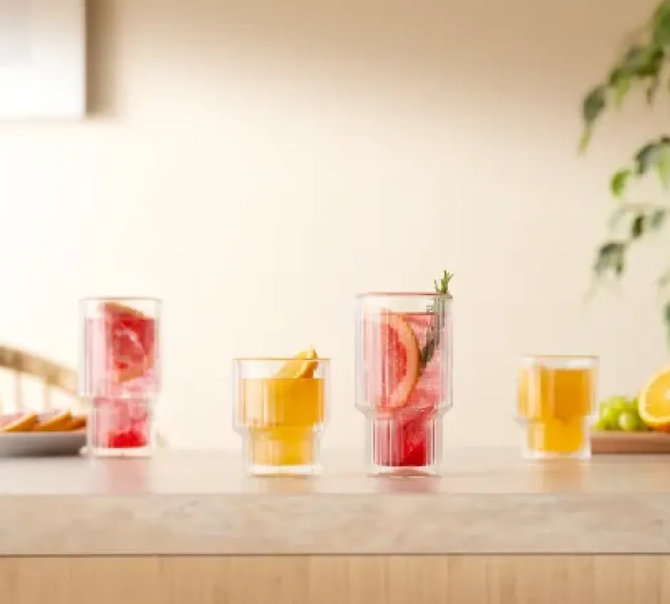 Navalia dubbelväggigt glas 25 cl 2-pack, Klar