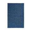 New Geometric matta, indigo melange/off white, 234x323 cm