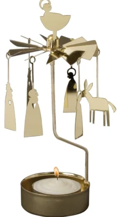 Änglaspel vinter & jul, julkrubba, guld