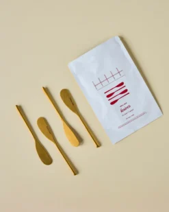 Nicolas Vahé smörkniv 4-pack, Antik guldfinish