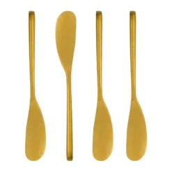Nicolas Vahé smörkniv 4-pack, Antik guldfinish
