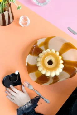 Niki espressokopp med fat, Black-beige