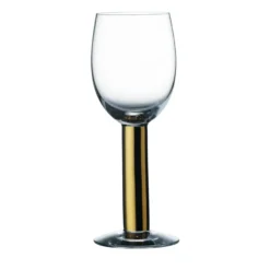 Nobel vinglas 20 cl, Clear / Gold