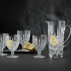 Noblesse set kanna och 4 st glas, Klar