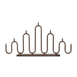 Noel 7 adventsljusstake, Bronze